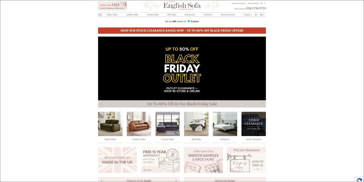 The english sofa company